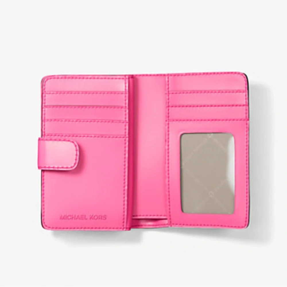 Michael Kors Jet Set Medium Floral Print Bi-Fold Wallet
Dragonfruit
NWT
Pink - Picture 2 of 16
